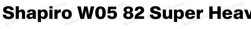 Shapiro W05 82 Super Heavy字体转换